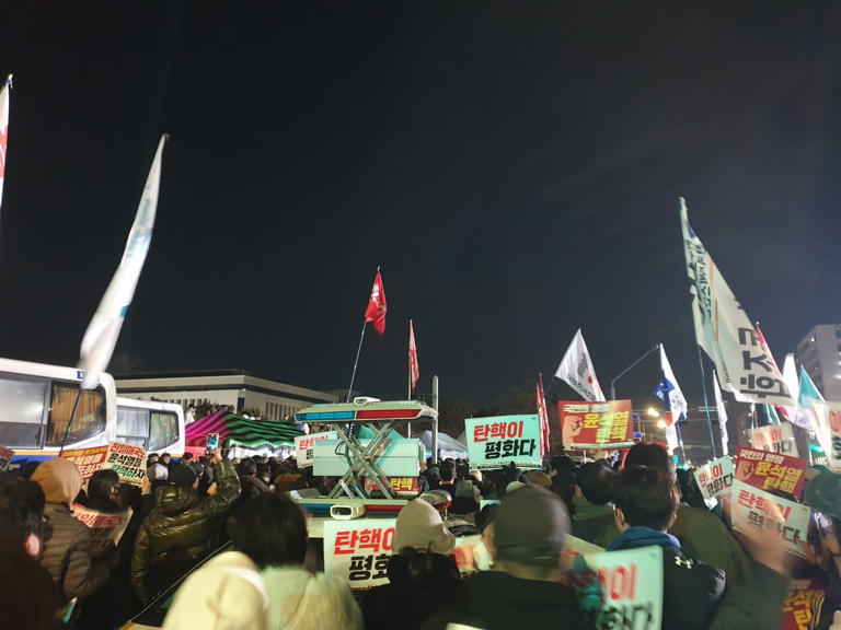 Manif loi martiale Seoul