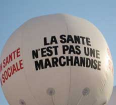 Santé pas une marchandise