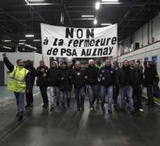 Non à la fermeture de PSA AULNAY